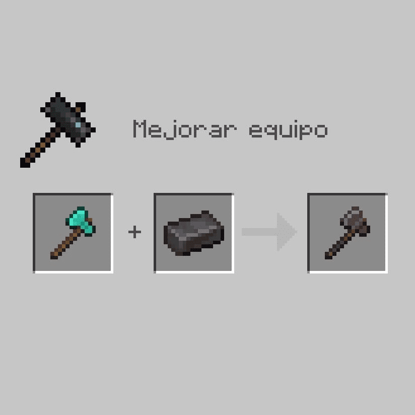 como craftear o elaborar una hacha de netherita en minecraft